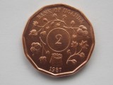2 SHILLINGS 1987 UGANDA-XF