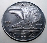 2.331 ITALIA WWII VITTORIO EMANUELE III 50 CENTESIMI 1941 R MAGNETICA, Europa