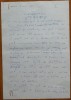 Manuscris olograf Geo Bogza, Plamaditorul, 2 pagini, 1980