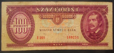 BANCNOTA 100 FORINTI / FORINT - UNGARIA / RP UNGARA, anul 1992 *cod 02 foto