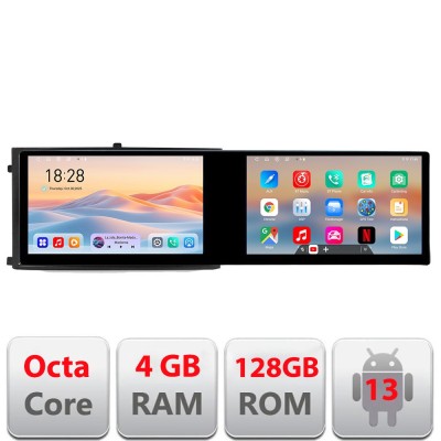 Navigatie Ssangyong Rexton 2019- Edotec 2 ecrane 8 core 4+128 21.6 inch Incell android Wifi 5Ghz gps internet Kit-REXTON CarStore Technology foto