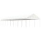 Gossi foisor cu acoperis, alb, 17,84x4,08x3,22 m, polietilena