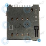 Cititor Motorola Droid RAZR Simcard, conector Simcard Piesă de schimb argintie 110428