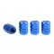 Set capacele auto pentru ventil hexagon albastru 4 buc