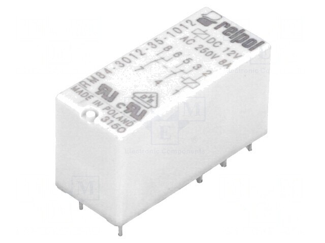 Releu Electromagnetic DPDT 12VDC 8A PCB