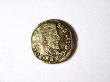 Cumpara ieftin Rara! Uniunea statala Polono-Lituaniana 3 Groschen/Trojak 1592 argint monetaria Vilnius,Sigismund III Vasa,diametrul=21 mm,greutate=2,30 grame