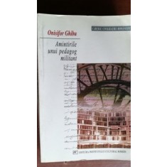 Amintirile unui pedagog militant-Onisifor Ghibu