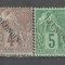 Reunion.1891 Posta coloniala-supr. 6 buc. SR.151