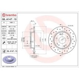 Set disc frana Honda Civic Ix Sedan (Fb) 09.11-12.16, Civic 8 Hatchback (Fn Fk) 09.05-12.12, Civic 8 Sedan (Fd Fa) 09.05-05.13, Spate, 260X9mm, plin,, BREMBO
