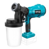 Cumpara ieftin Pistol vopsit cu acumulator, 18V, 900ml, duza 2.5mm, debit 0.7 L/min, corpul, Dedra SAS+ALL