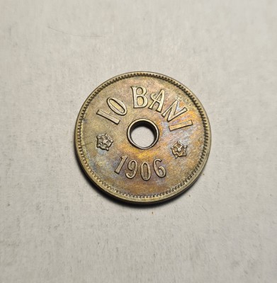 10 bani 1906 J Unc Patina foto
