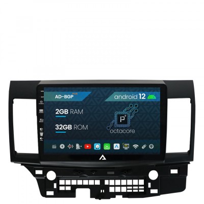 Navigatie Mitsubishi Lancer (2007-2016), Android 12, P-Octacore 2GB RAM + 32GB ROM, 10.1 Inch - AD-BGP10002+AD-BGRKIT269 foto