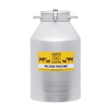 Bidon Aluminiu Transport Lapte, Capac Clips Etansant, 40 Litri, Capacitate 40L