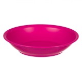 Farfurie Ad&acirc;ncă Plastic, 18cm, Fucsia, Compatibilă Mașină de Spălat Vase și Microunde