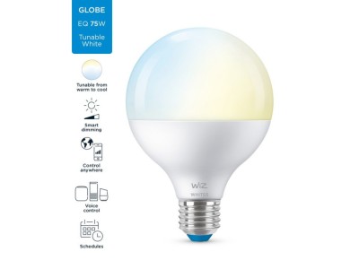 Bec led WiZ Wi-Fi Bluetooth 11W E27 2700-6500K 1055lm Philips 8718699786335 foto