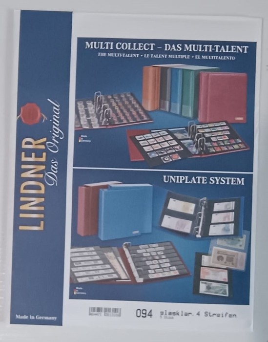 FOLIE CRISTAL PENTRU BANCNOTE - 4 locasuri