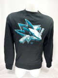 San Jose Sharks hanorac de bărbați Chrome Graphic Crew Sweatshirt Black - S