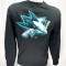 San Jose Sharks hanorac de bărbați Chrome Graphic Crew Sweatshirt Black - 2XL