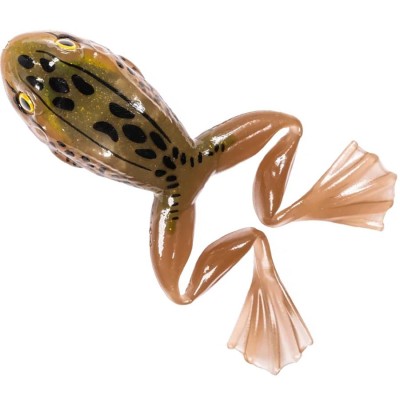 Broasca LIVE TARGET Freestyle Frog Unrigged, Tan / Brown, 7.5cm, 2buc/pac foto
