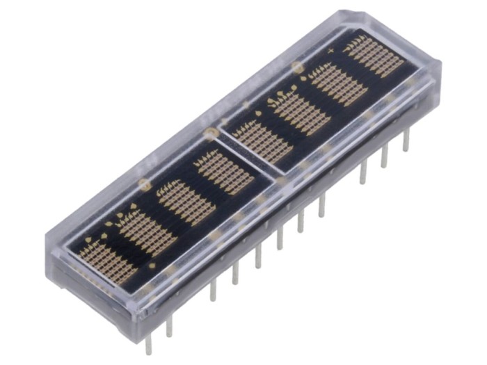 Afișaj LED alfanumeric verde 8 caractere