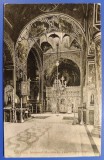 Sinaia Interiorul Monastirei Vedere spre Altar 1915 - printata, circulata