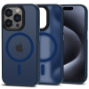 Husa Tech-Protect Magmat MagSafe pentru Apple iPhone 15 Pro Max Matte Albastru inchis, Silicon, Carcasa