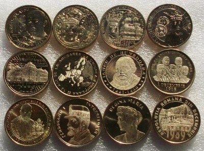 Set lot 12 x 50 Bani 2010 2011 2012 2014 2015 2016 2017 2018 2019 UNC din fisic foto