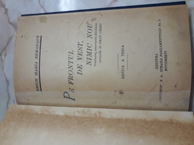 Pe frontul de vest nimic nou - Erich Maria Remarque foto