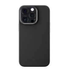 Husa silicon apple iphone 15 pro max, soft matt, protectie camera foto, negru foto
