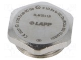 Capac de protecție M25 1,5 IP68 alamă nichel 29mm LAPP