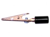 Bornă crocodil 10A max 7.9mm negru
