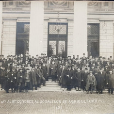 AL III lea CONGRES AL SCOALELOR DE AGRICULTURA - FOTOGRAFIE DE GRUP, 1908