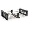 Scurgator extensibil 41x27 cm, negru pentru chiuveta, FLEKO Innovative ReliableTools