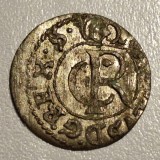 Polonia ocupatie Suedia 1 schilling 1663 argint Karl Xl