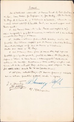 A1402 Semnătură olografă academician Victor V&amp;acirc;lcovici, 1936 foto