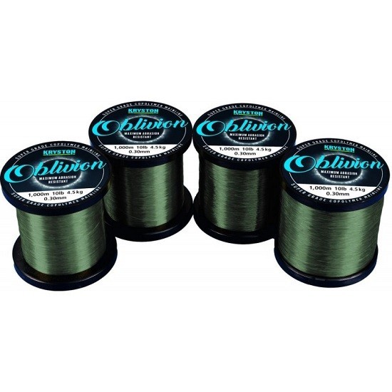 Fir monofilament Kryston Oblivion Super Grade Copolymer 0.35mm/15lb/1000m matt dark silt