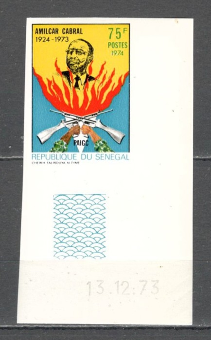 Senegal.1974 50 ani nastere A.Cabral-om politic nedantelat MS.132