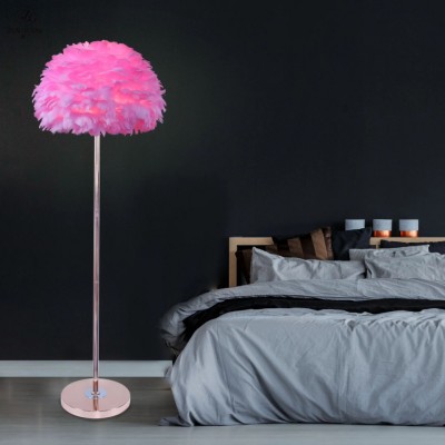 Lampa led cu pene, 150cm foto