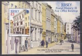 Jersey 2009 - Istoria poștală - Clădiri ale oficiilor poștale, Colita, MNH