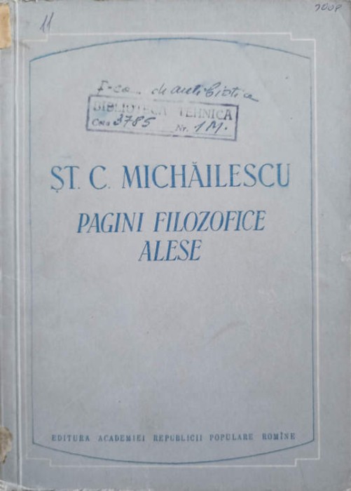 PAGINI FILOZOFICE ALESE-ST.C. MICHAILESCU-239530