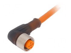 Cablu Conectare M12 5 PIN Unghi 5m 60VAC 4A IP67