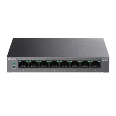 TP-LINK 5-PORT GIGABIT SWITCH LS108GP, interfata 8&amp;times; 10/100/1000Mbps RJ45 foto