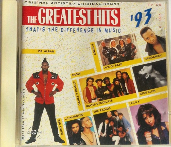 Various &lrm;&ndash; The Greatest Hits '93 - Vol. 2 NM / NM cd muzica anii ' 90 euro house Magnum Olanda 1993