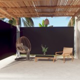 Gossi copertina laterala retractabila, negru, 200x600 cm