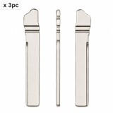 Set 3 lame cheie auto 149# HU162T MQB cu canal pentru VW, Audi, Skoda si Seat