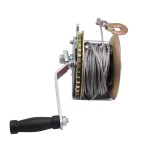 Troliu manual cu cablu otel 8 m, grosime 4.2 mm, Sarcina maxima 360 Kg/800 LB