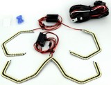 LED ANGEL EYES compatibil BMW E90, E92, E93, F30 fara lupa Lumina alba LEDAE01, Oem