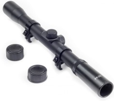 Luneta metalica profesionala Bushnell 4x20,cu sina de prindere 11mm