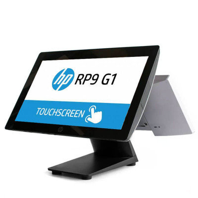 Sistem POS SH HP RP9 G1 9015, G4400, 128GB SSD, 15.6 inci, Display Client, Grad B foto