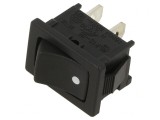 &Icirc;ntrerupător Rocker SPST ON-OFF 10A/24VDC Negru
